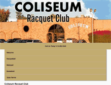 Tablet Screenshot of coliseumsportsclub.com